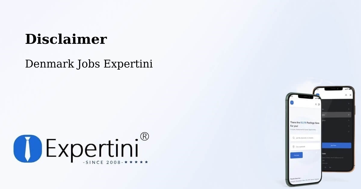 Disclaimer – Galten - Denmark Jobs Expertini